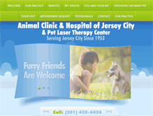 Tablet Screenshot of jerseycityvet.com